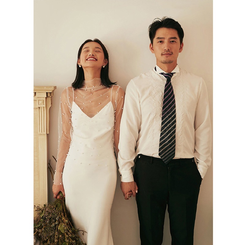 【無.料 2025新入荷·高.品質】【豪華でロマンチックなデザイン！】ウェディングドレス 白 イブニングドレス パーティードレス ワンピース 二次会 結婚式 成人式 演奏会 花嫁 お呼ばれ 披露宴 2