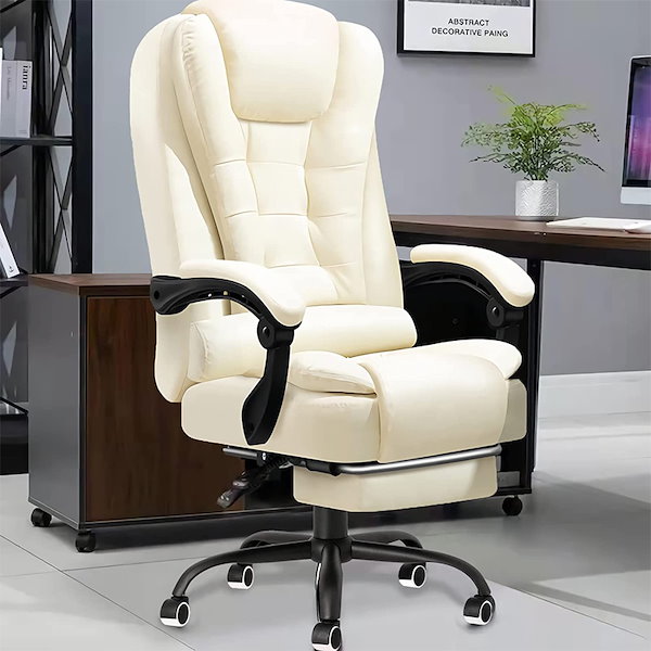 Qoo10] JIEANXIN オフィスチェア ワークチェア 社長椅子