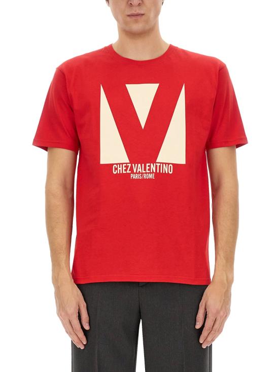 VALENTINO GARAVANI Men T-Shirts 6V3MG16PAQ9 157 RED