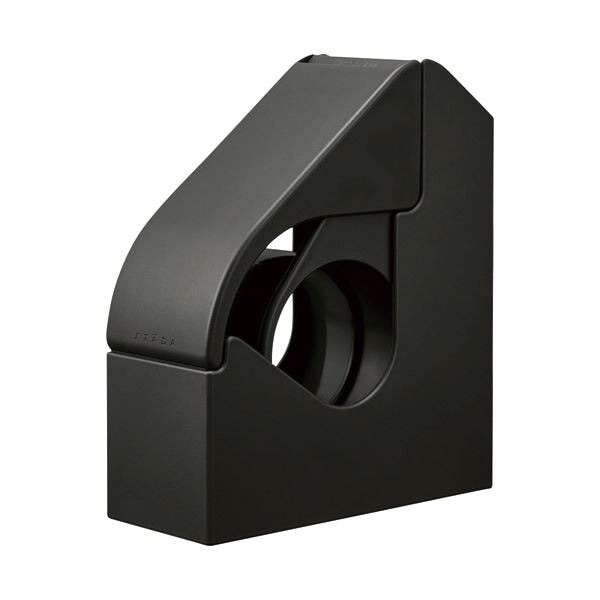 （まとめ） キングジムスターダ テープカッター（ケース付き） ダークグレー STA010-DG 1個 (×3セット)