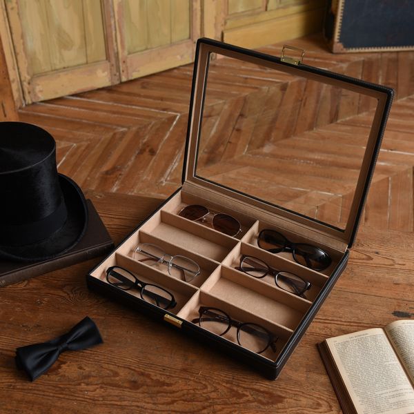メガネケース メガネ 老眼鏡 健康 メンズアイテム Elementum 8本用 8本収納用 安心