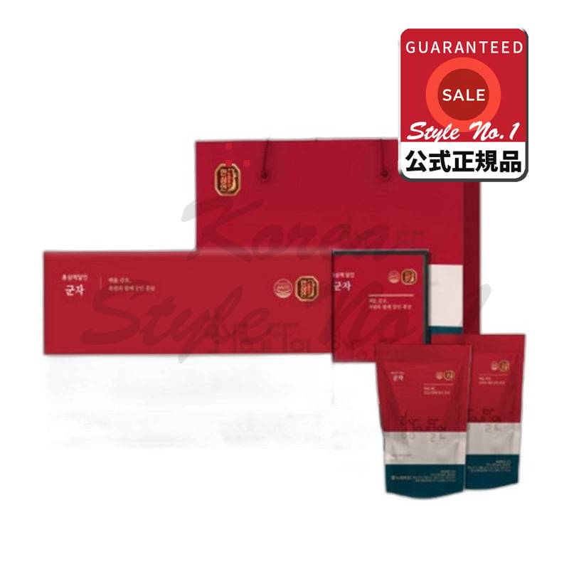 朝鮮人参紅参に達した軍者＋ショッピングバッグ70ml×30砲1セット