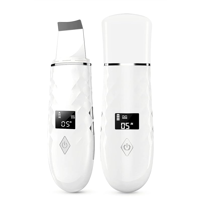 Smartmago ウォーターピーリング 液晶画面表示 3つモード USB充電式 軽量 男女兼用 家庭用 日本語説明書付き ペン 金属 (白)