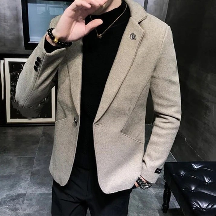 テーラードジャケット メンズ ラシャ ジャケット ウール混 ブレザー テーラード 紳士服 ス