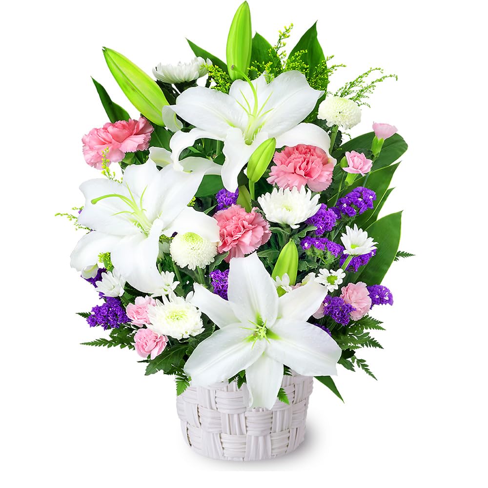 お供え・お悔やみの献花 花キューピット 仏花 供花 法要 法事 仏事 弔事 枕花 お盆 お彼岸 初盆新盆 四十九日 一周忌 お供えのアレンジメント yr00-512728