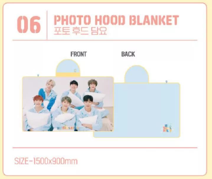 (未開封新品) MONSTA X MONSTA X 4th OFFICIAL FANCLUB FAN-CON with MONBEBE PHOTO HOOD BLANKET