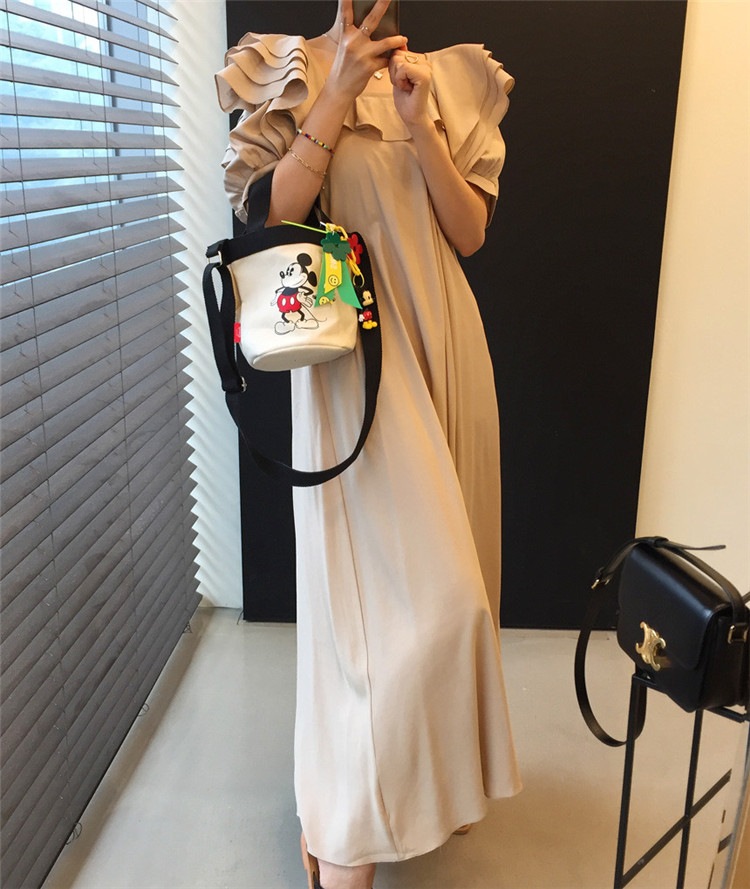 シンプル トレンド 韓国ファッションコレクション体型カバー効果あり通勤する 21年の新作 デザインセンス ワンピース レトロ 快適である 気質 ロングセクション 百掛け 上品映え 半袖ロング マキシ丈ワンピ パーティを彩るご馳走や Vivalafocaccia Com