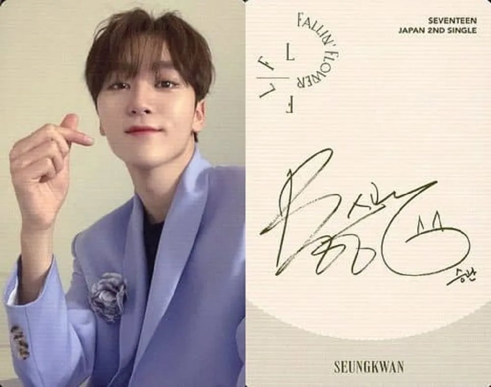 SEVENTEEN 公式グッズ 舞い落ちる花びら 通常盤 トレーディングカード スングァン(SEUNGKWAN)