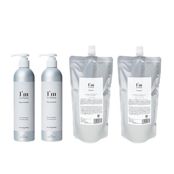 I m La Floria モイストシャンプー＆トリートメント300ml 300g 450ml 450g スカルプケア イヴピアッツェローズの香り (アイム ラフロリア) (モイストシャンプー＆トリー
