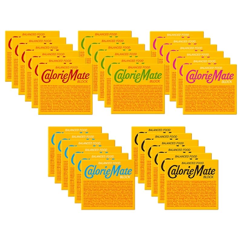 【セット商品】大塚製薬 カロリーメイト ブロック [チョコレート味/チーズ味/フルーツ味/メープル味/バニラ味] 全種セット 4本入り 各6個 4個 (x 30)