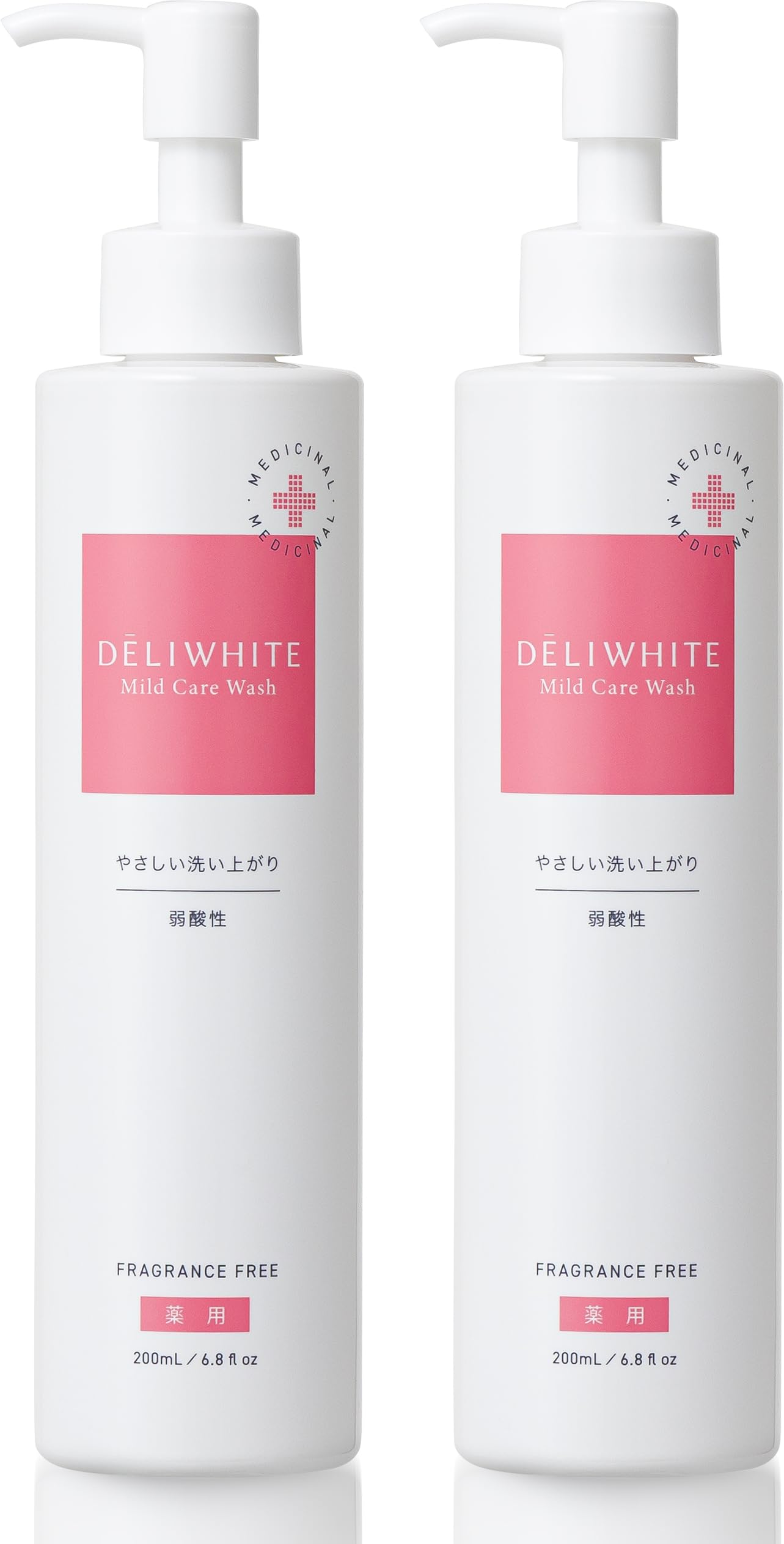 【医薬部外品】デリホワイト デリケートゾーン ソープ 液体タイプ【 痒み 匂い 保湿ケア 】厚生労働省認可／香料フリー／200mL（2本セット）