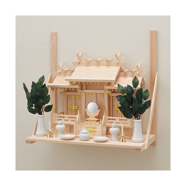 （まとめ）フィットポスト 神具セット 1セット[x2セット]