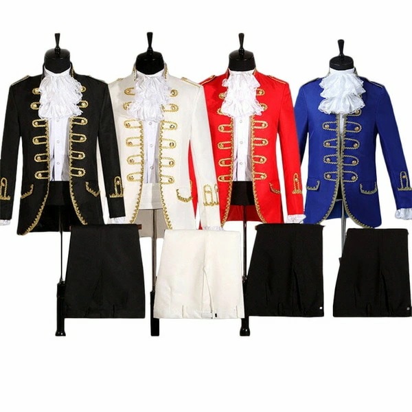 人気新作 【サイズ有XS/S/M/L/XL】 王子様 衣装 大人 公爵 宮廷服 男性用スーツ 5点セット コスプレ衣装 演出服 王子様 貴族 衣装 メンズ 宮廷服 中世 大人 演奏会 撮影用 舞台 演
