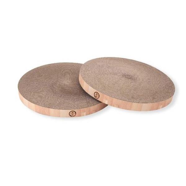 猫壱 バリバリボウルXL 交換用つめとぎ ライトブラウン 2個パック