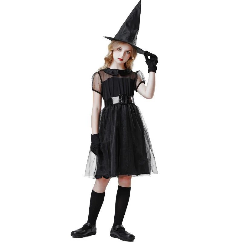 【1点ご購入 で10点プレゼントいたします】ハロウィン子供ワンピースコスプレ魔女衣装コスプレスーツ舞台衣装
