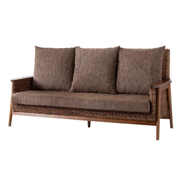 ソファ 3人掛け アジアン リゾート系 おしゃれ モダン カジュアル 天然木 脚 ソファー リビング カフェ風 ナチュラル 南国 デザイン 椅子 インテリア 三人用