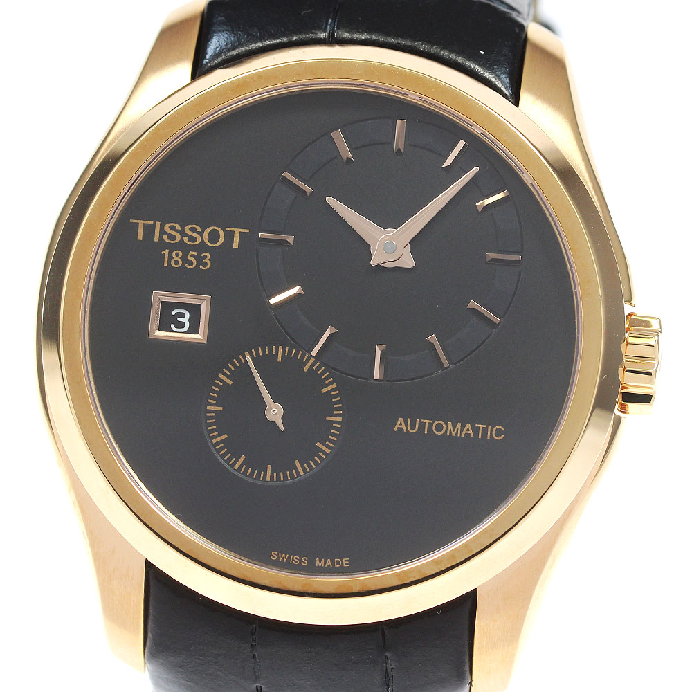ティソ TISSOT T035.428.36.051.00 クチュリエ デイト 自動巻き メンズ 保証書付き_830990【中古】