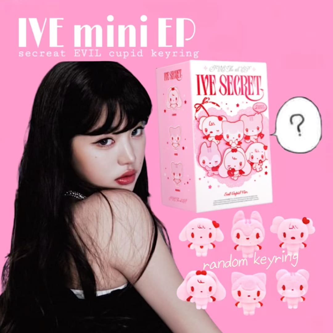 IVE 4th mini EP, Secret EVIL Cupid Keyring (random)