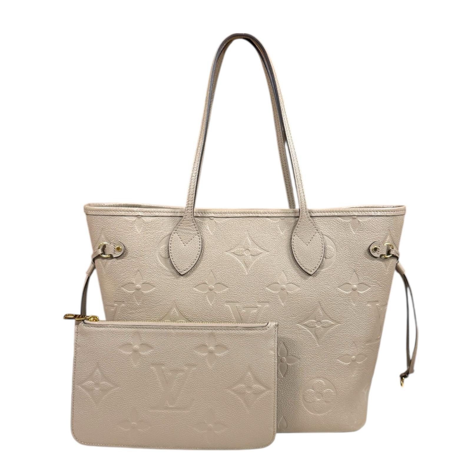ルイヴィトン ネヴァーフルMM モノグラムアンプラント トートバッグ モノグラムアンプラント M45686 ベージュ LOUIS VUITTON 中古