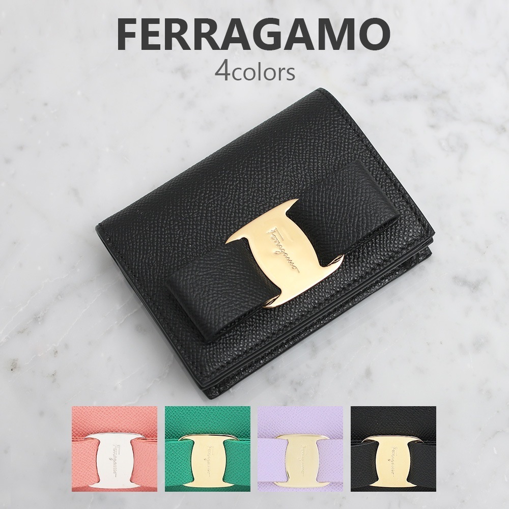 サルヴァトーレフェラガモ 財布 レディース ヴァラ リボン 22 D515