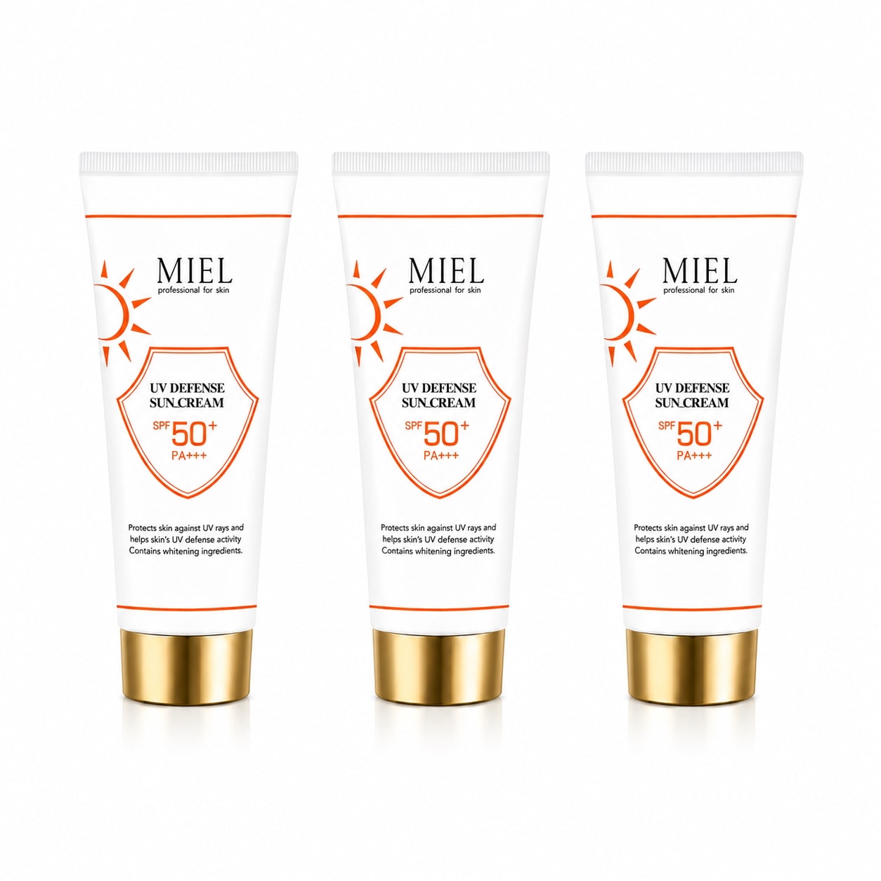 2+1限定セット【韓国エステ愛用】UVディフェンス サンクリーム 60ml SPF50+ PA+++日焼け止め UVケア 化粧下地