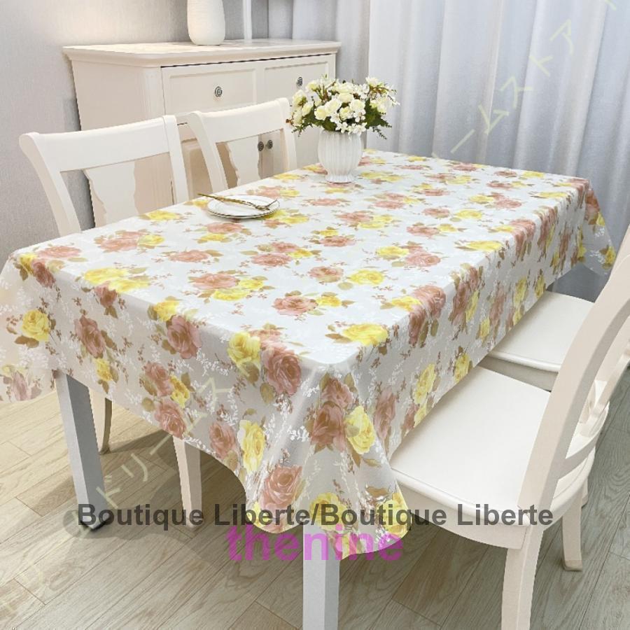 2枚購入で 2oo円FF!テーブルクロス 防水防油 製 撥水 おしゃれ テーブルカバー 長方形 花柄 防カビ 耐久性 テーブルマット 食卓カバー テーブルクロース 撥水 耐熱