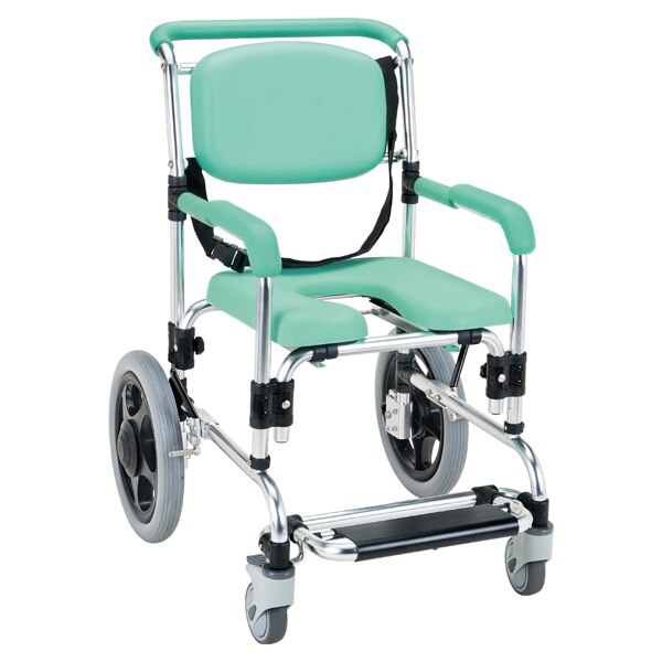 浴用車椅子 らくらく浴用キャリー 固定式 パーキングブレーキ付 浴用車イス 入浴介助 風呂用車椅子 シャワーキャリー 入浴用車椅子 バス介助 お風呂介助 入浴補助