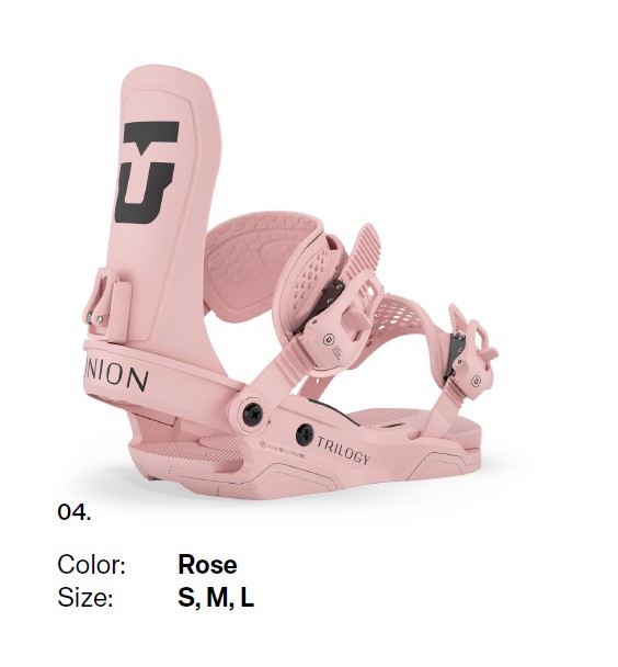 新品未使用 25-26 Union BINDING TRILOGY(TEAM HB) ROSE Sサイズ 土日祝発送OK 73 31,460円