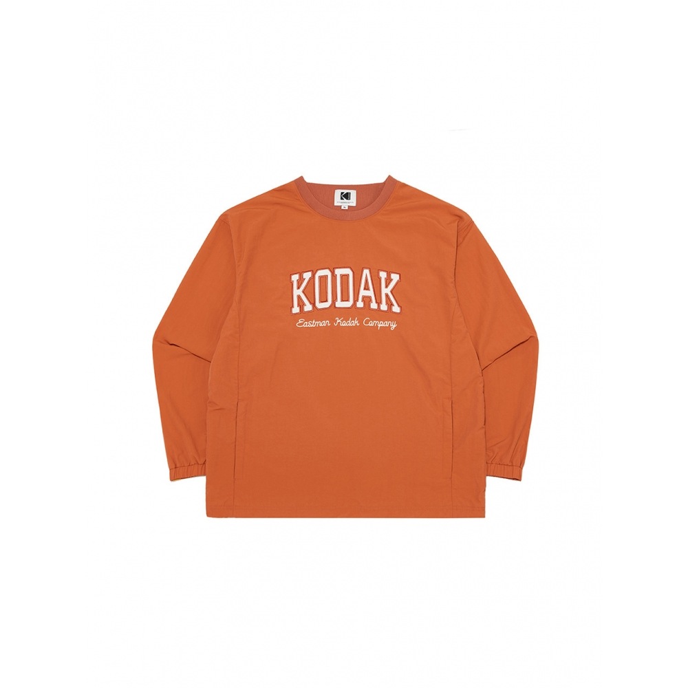 コダックアパレルエッセンシャルワーディングロゴフィステマンツーマンORANGE