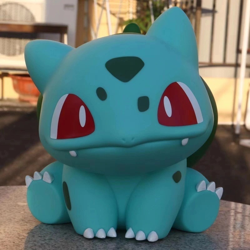 【料】 超大型1：1かわいいフシギダネフィギュアポケモンデスクトップ置物ぬいぐるみ座りフシギダネ