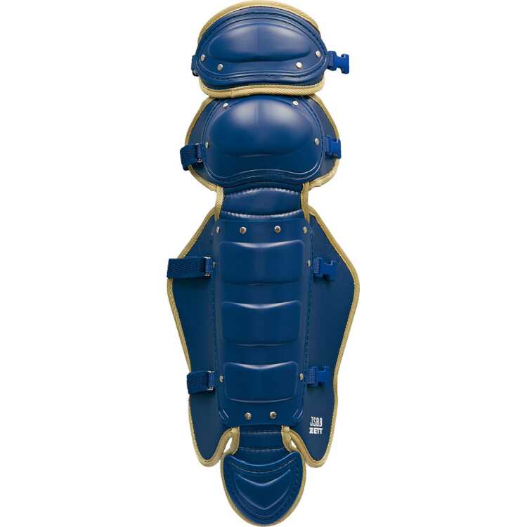 軟式野球用キャッチャーレガーツ（限定品） ネイビー×ゴールド #BLL3298CA-2982