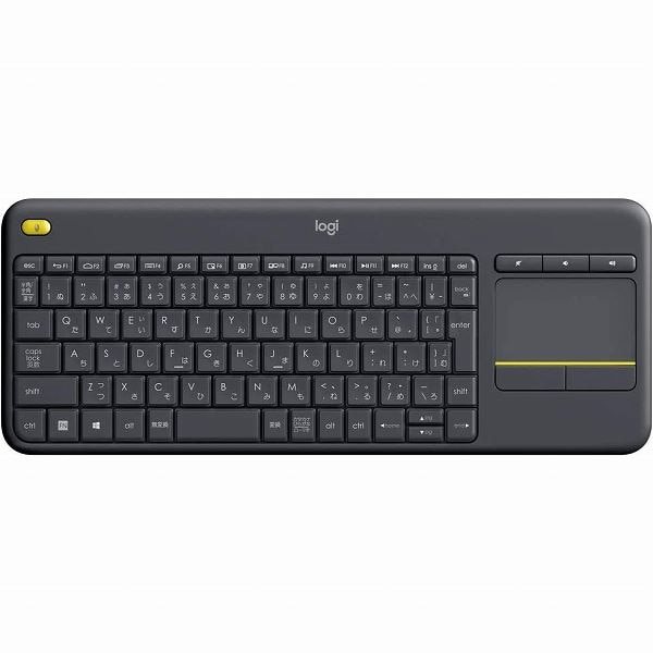 ワイヤレスタッチキーボード K400 PLUS ブラック K400pBK