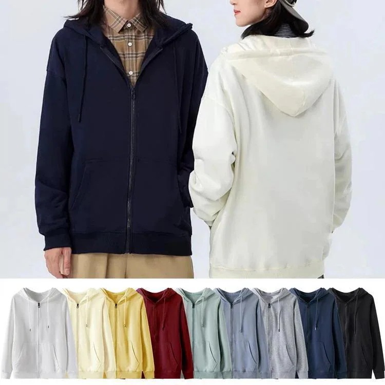 パーカー メンズ レディース ジップアップパーカー トップス 秋服 秋物 きれいめ 無地 長袖