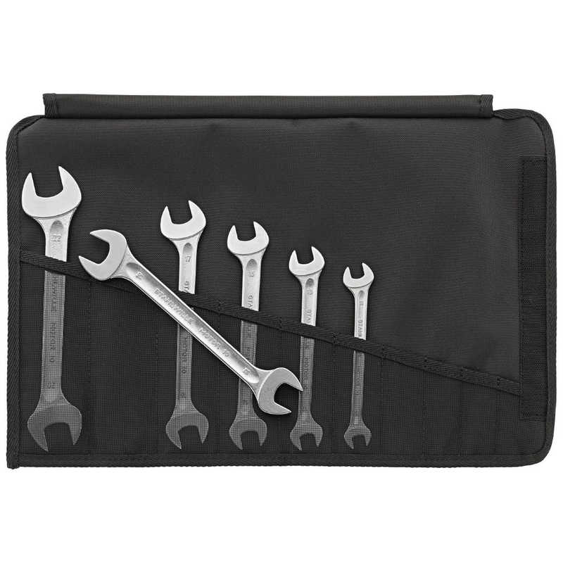 STAHLWILLE　6本組 両口スパナセット ロールアップケース付　10/6