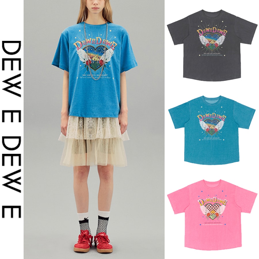 【カワイイ】LOVE グラフィック 半袖Tシャツ カットソー 3色展開「正規品」