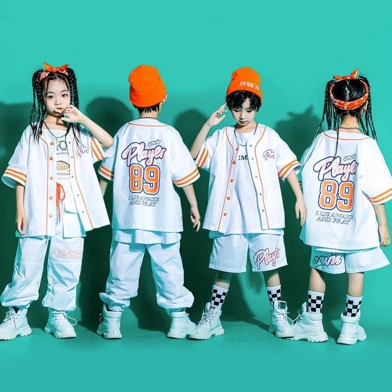 97% 好評価率街舞児童ファッション服男児ヒップホップ街セット女児hiphopクールハンサムダンス服子供服公演服