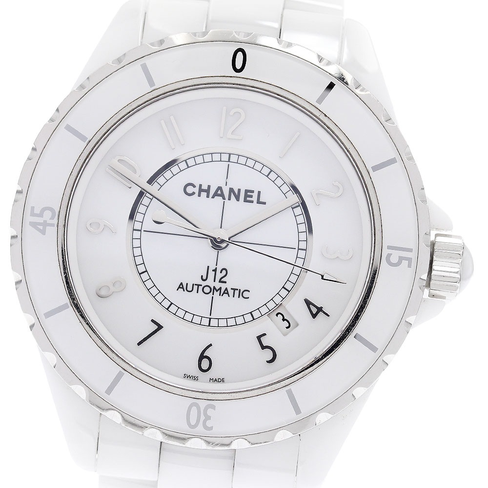シャネル CHANEL H2981 J12 白セラミック 自動巻き メンズ _940317【中古】