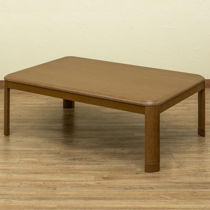 【迅速出荷】 こたつテーブル 120cm 傷に強いUV天板 高さ2段階 継脚式 510W 家具調コタツ ブラウン MYK-120(BR)