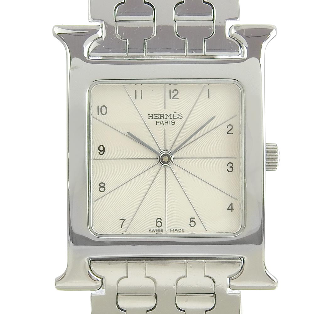 半額SALE☆ HermesHウォッチ HH1.510 腕時計 ステンレススチール ...