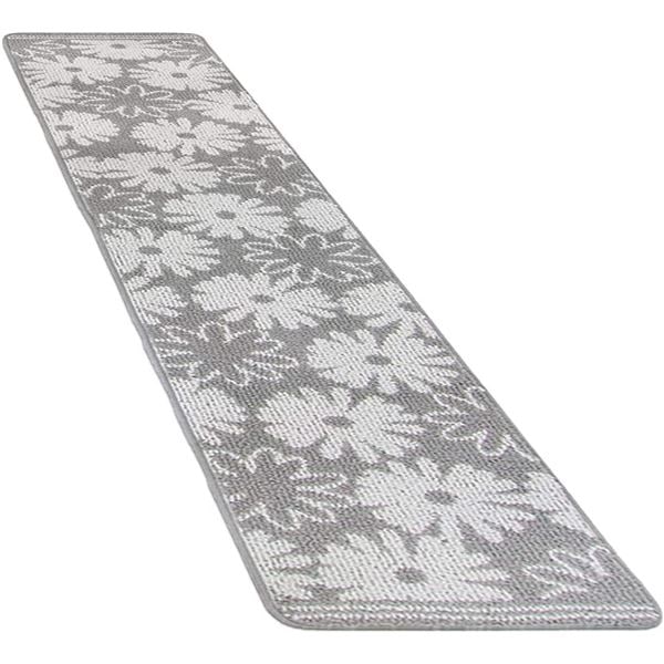 [2個セット] ルックス キッチンマット シュクレ 約45x240cm グレー