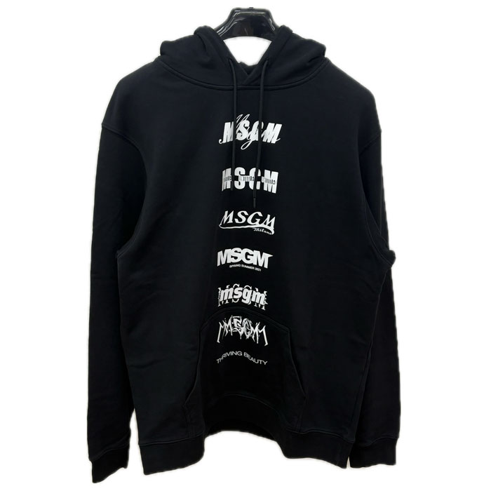 MSGM パーカー ブラック 3040MM101 M メンズ 中古