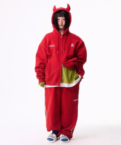【YEGG】 Double Banding Pants Red 正規品