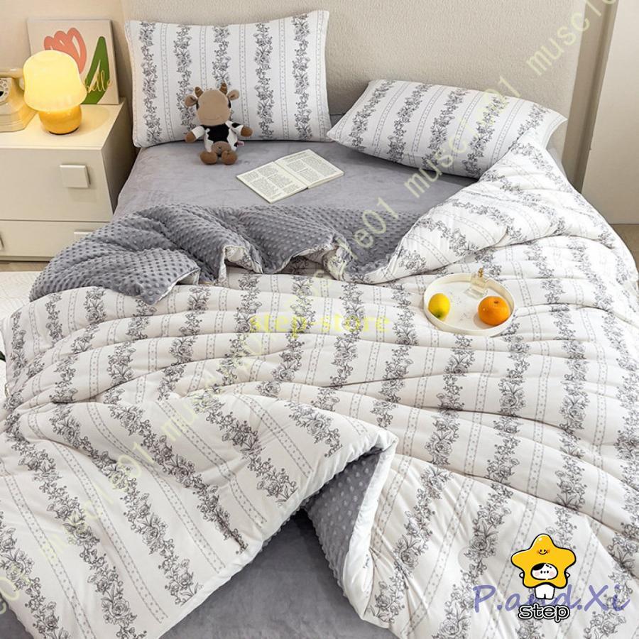 【現物供給】掛け布団 あったか かわいい 立体的なドット シングル 冬布団 セミダブル ダブル フランネル 増量タイプ ボリューム感がたっぷり 暖かい 抗菌 防臭 イエロー