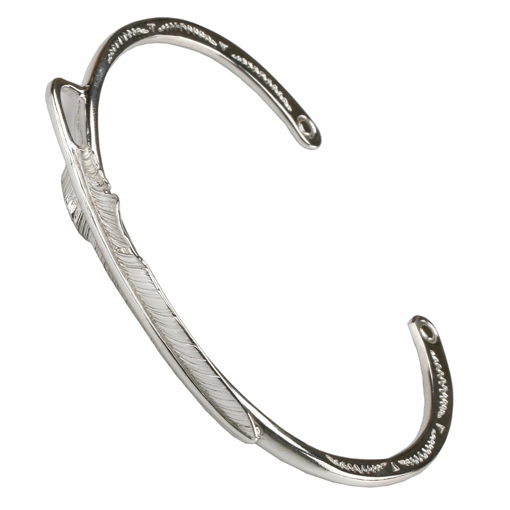 925 シンプルフェザーバングル [bs085]