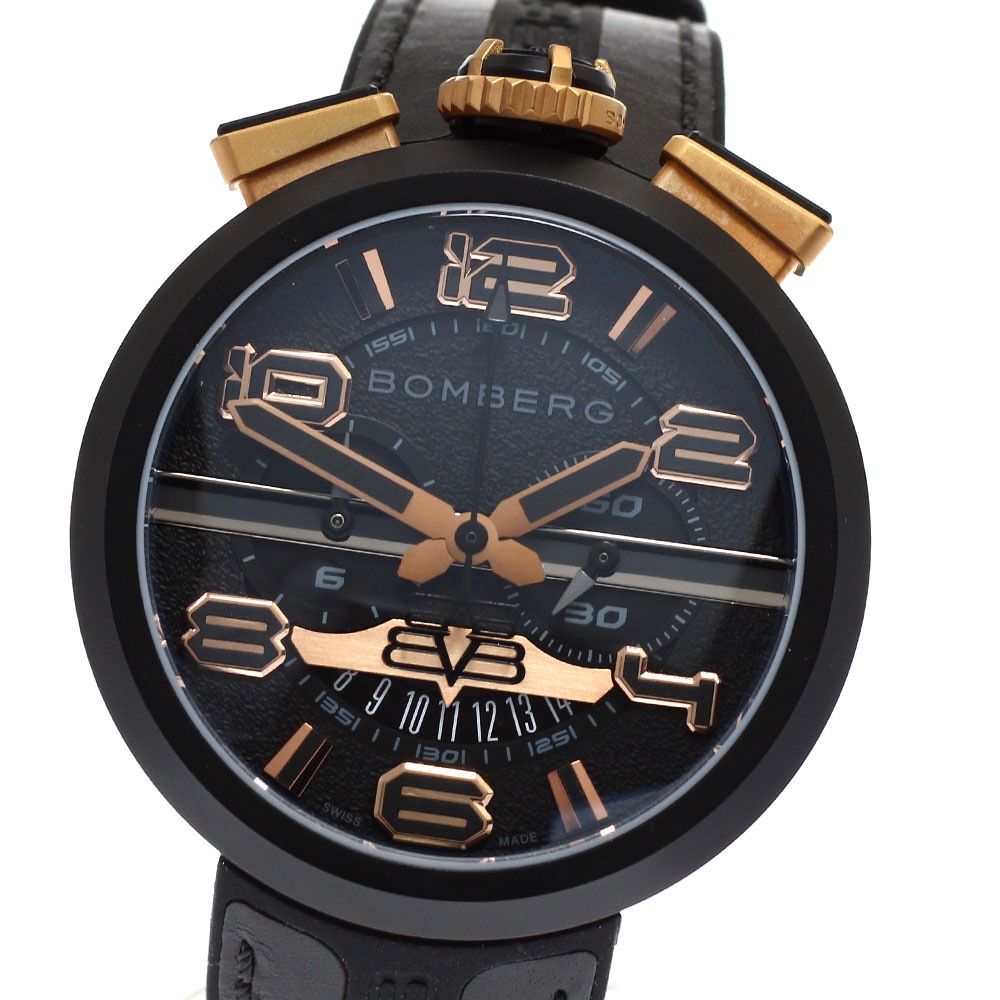 ボンバーグ BOMBERG RS45CHPBA.5.3 1968 クロノグラフ デイト クォーツ メンズ 未使用品 箱・保証書付き_881560【中古】