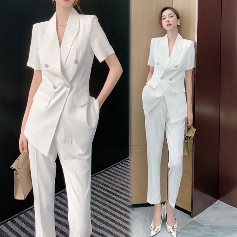 就活 夏 出張 短袖 オフィス 入学式 アップ きれいめ スーツ ママスーツ ビジネススーツ パンツスーツ リクルートスーツ OL スーツ 大きいサイズ レディーススーツ 面接 2点 面接 可愛い セ