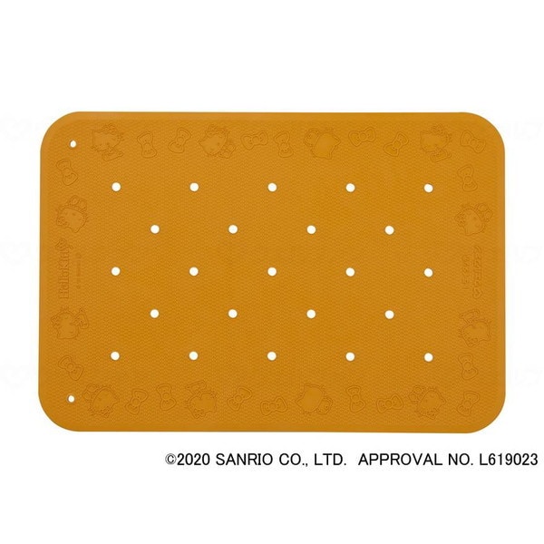 ウェルファン すべり止め入浴マット トライタッチ ハローキティ オレンジ M 010401 メーカー直送