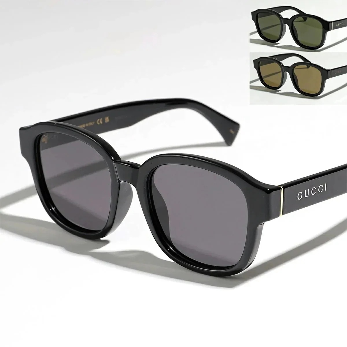 GUCCI グッチ サングラス GG1140SK メンズ スクエア型 アジアンフィット メガネ 眼鏡 ロゴ アイウェア UVカット カラー3色