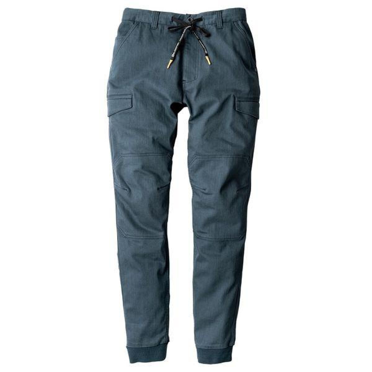 コーコス信岡 GLADIATOR ストレッチ ジョガー カーゴパンツ 後ろゴム ブルー 4L GA-3926 ワークウェア 作業着 ウエストコード ダブルニー コインポケッ