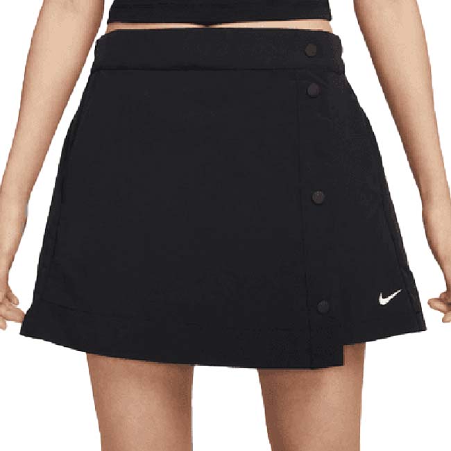 ナイキ(NIKE) 2025 FA レディース スポーツウエア エッセンシャル ウーブン ショートパンツ HM6980-010ブラック×ホワイト 【日本サイズ】